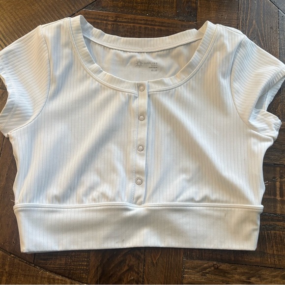 Aerie offline white crop top in size XS - Picture 1 of 10